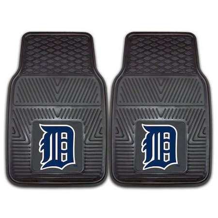 Logolovers Detroit Tigers Heavy Duty 2-Piece Vinyl Car Mats LO2537597